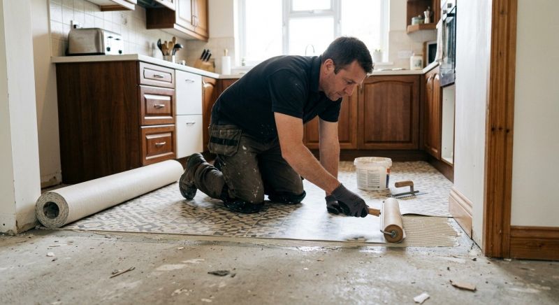Linoleum Floor Installation in Cuyahoga Falls, OH