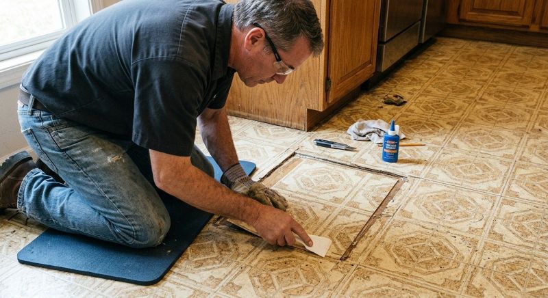 Linoleum Floor Installation in Hudson, OH