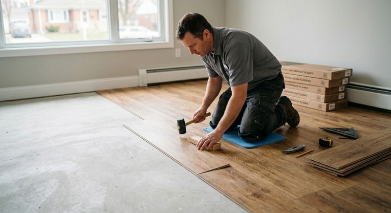 Linoleum Floor Installation in Medina, OH