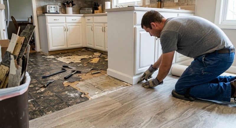 Linoleum Floor Installation in North Royalton, OH