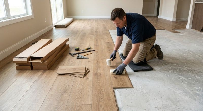 Luxury Vinyl Tile Installation in Kent, OH