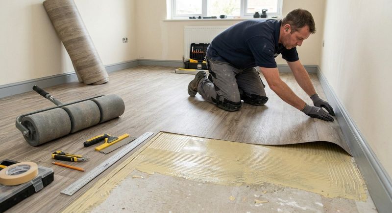 Sheet Flooring Installation in Berea, OH