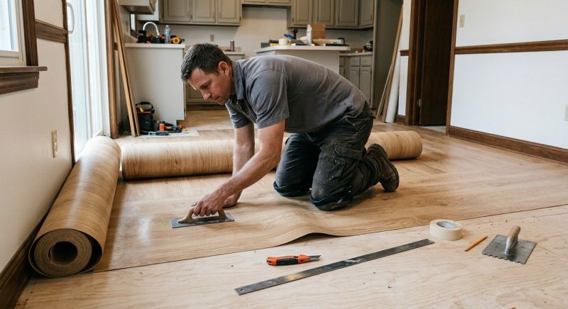 Sheet Flooring Installation in Stow, OH