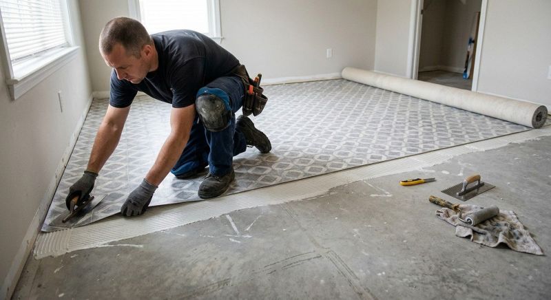 Sheet Vinyl Installation in Hinckley, OH
