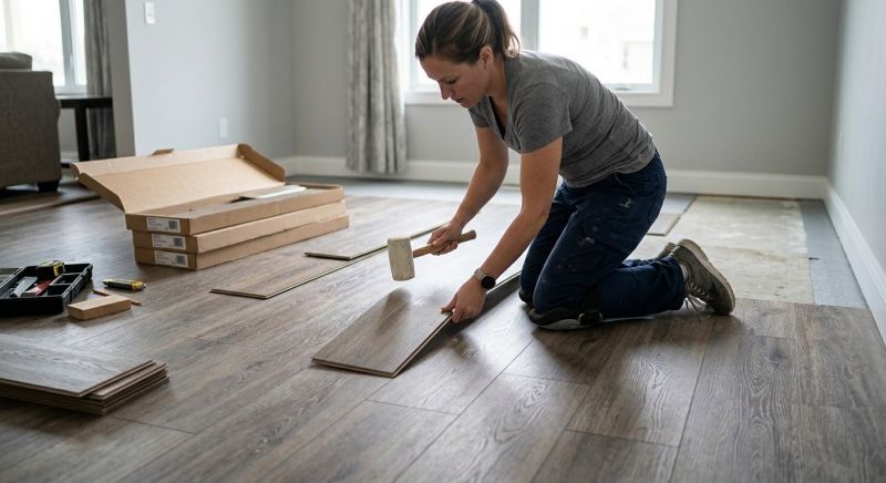 Vinyl Plank Floor Installation in Wadsworth, OH